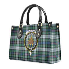 MacKenzie Dress Ancient Tartan Crest Leather Handbag