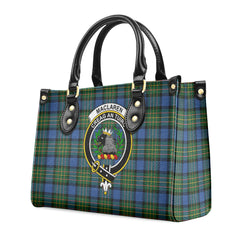 MacLaren Ancient Tartan Crest Leather Handbag