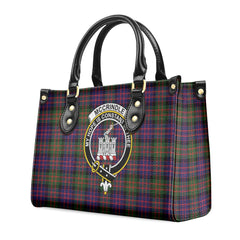 McCrindle Tartan Crest Leather Handbag