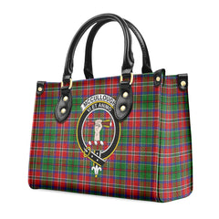 McCullough Tartan Crest Leather Handbag