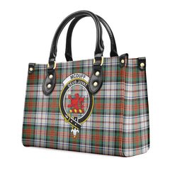 McDuff Dress Ancient Tartan Crest Leather Handbag