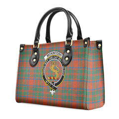 McKintosh Ancient Tartan Crest Leather Handbag