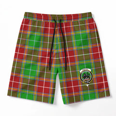 Baxter Modern Tartan Crest Men's Beach Shorts