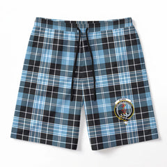 Clark Ancient Tartan Crest Men's Beach Shorts