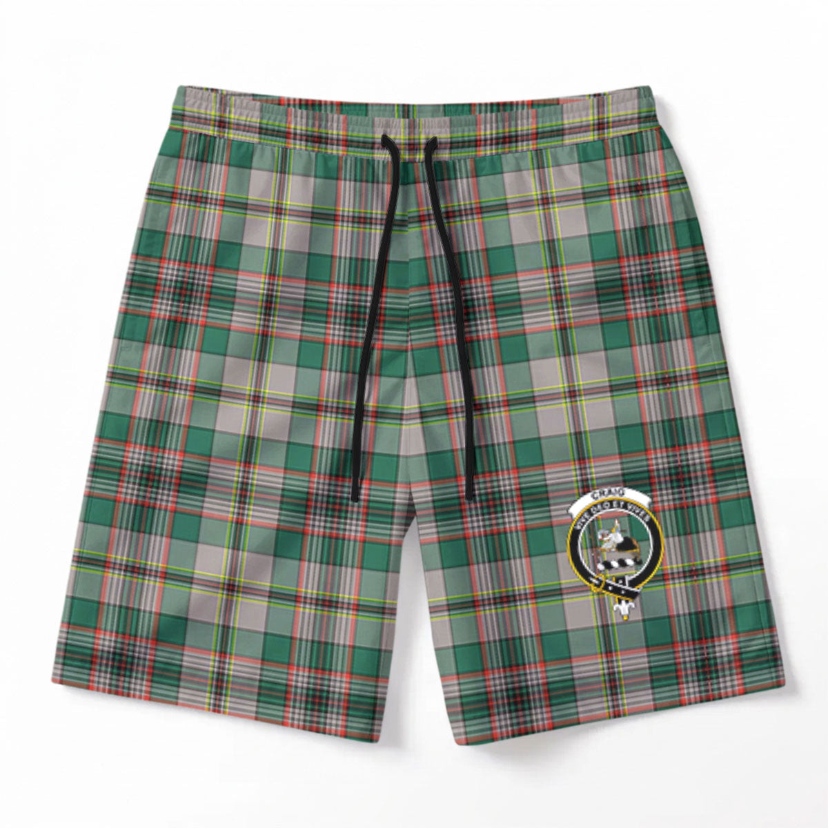 Craig Ancient Tartan Crest Men's Beach Shorts