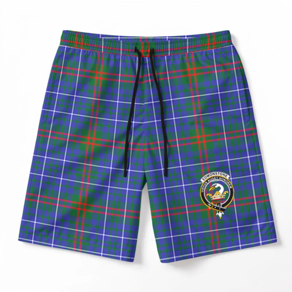 Edmonstone Tartan Crest Men's Beach Shorts