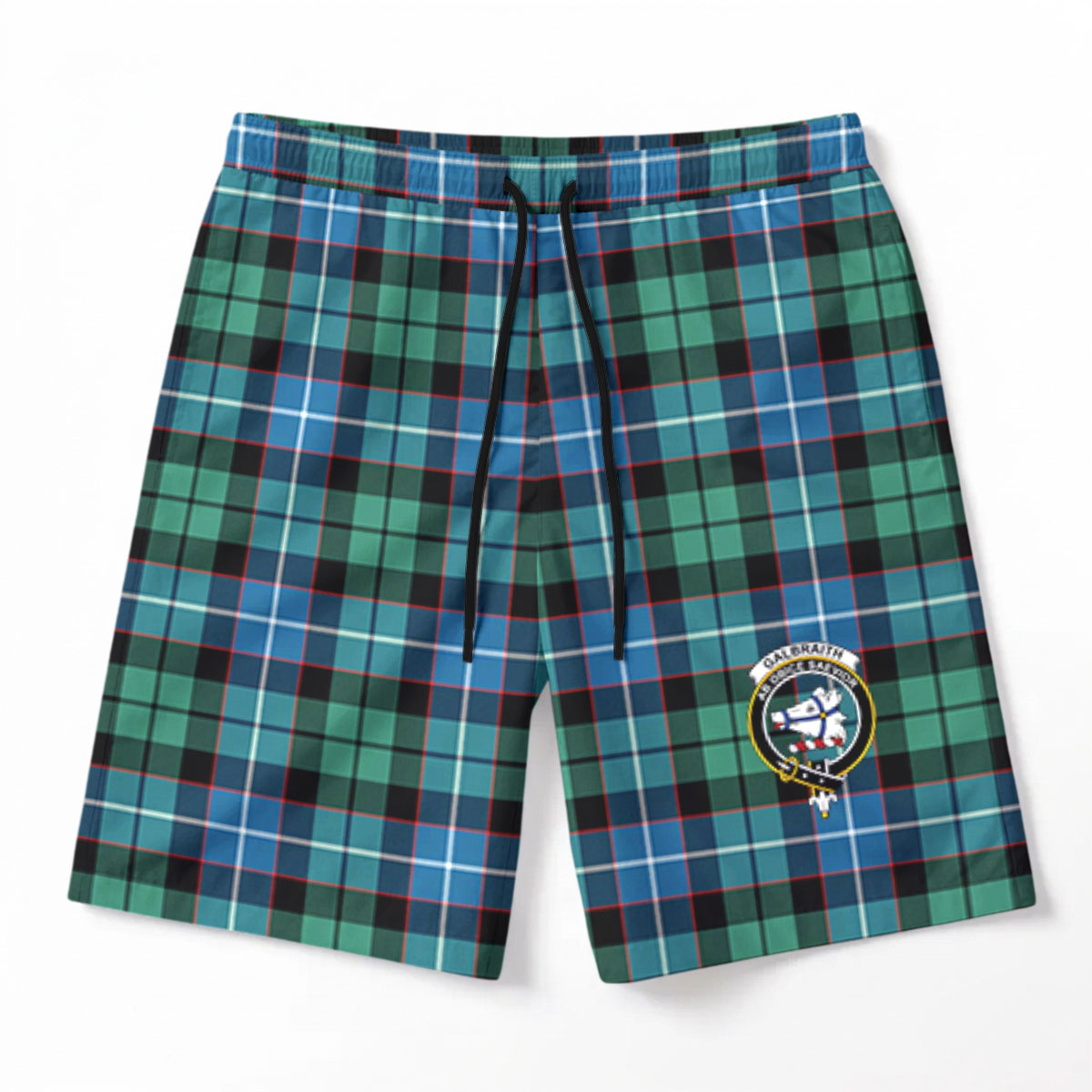 Galbraith Ancient Tartan Crest Men's Beach Shorts