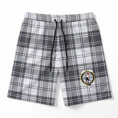 Glen Tartan Crest Men's Beach Shorts