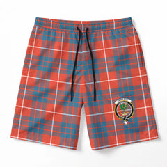 Hamilton Ancient Tartan Crest Men's Beach Shorts
