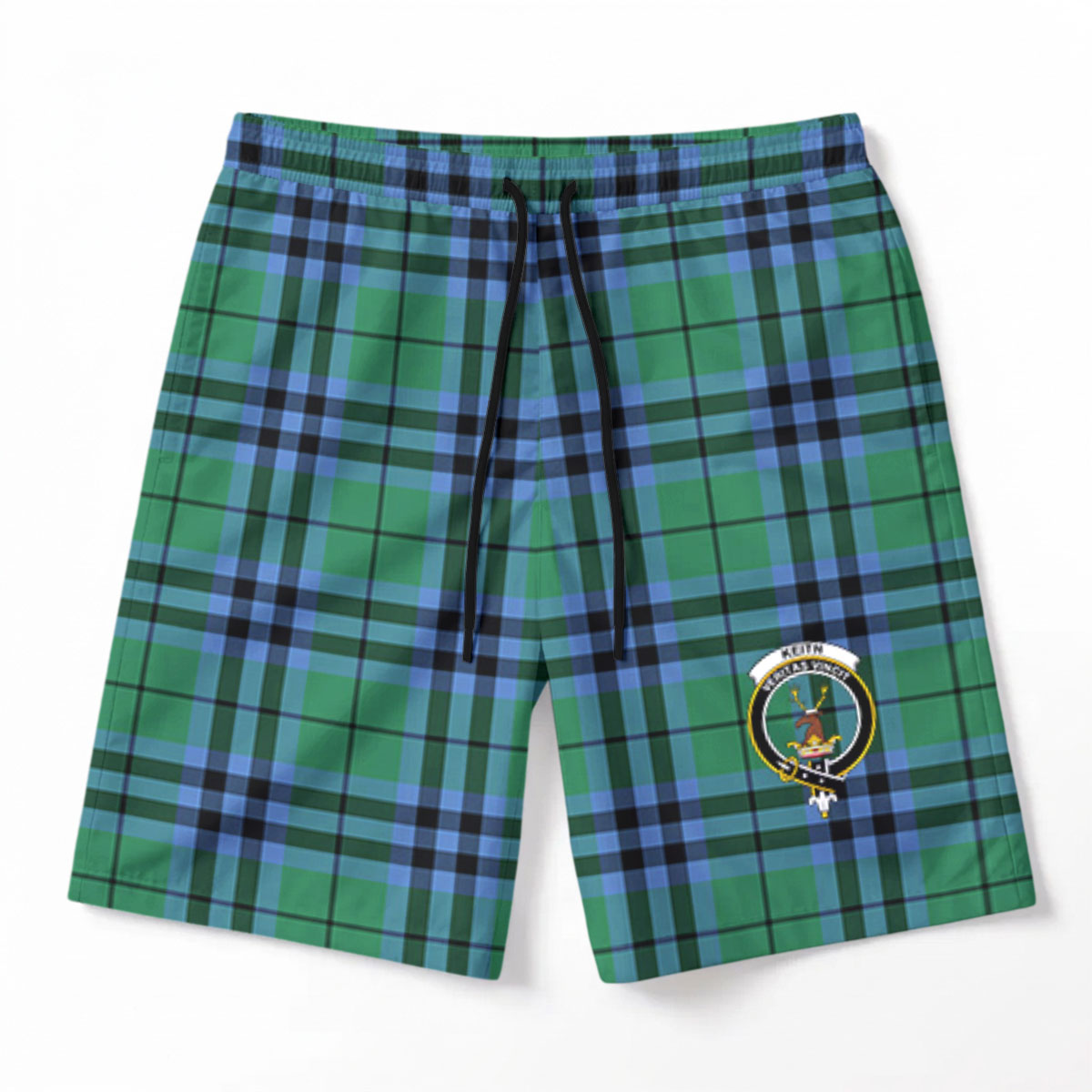 Keith Ancient Tartan Crest Men's Beach Shorts
