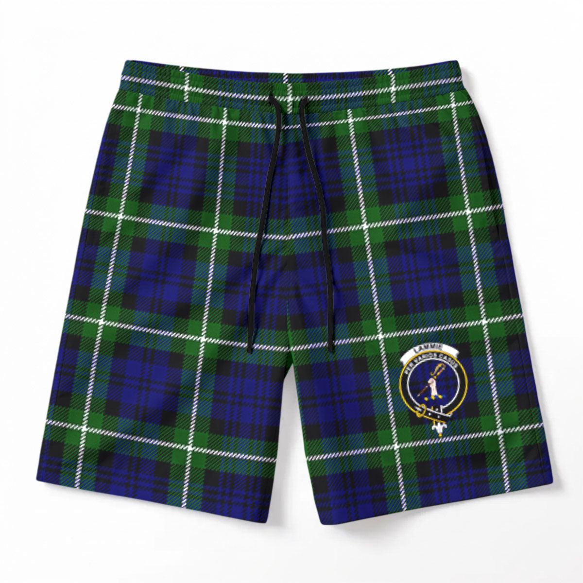 Lammie Tartan Crest Men's Beach Shorts