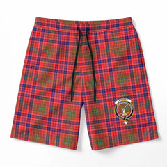 Lumsden Modern Tartan Crest Men's Beach Shorts