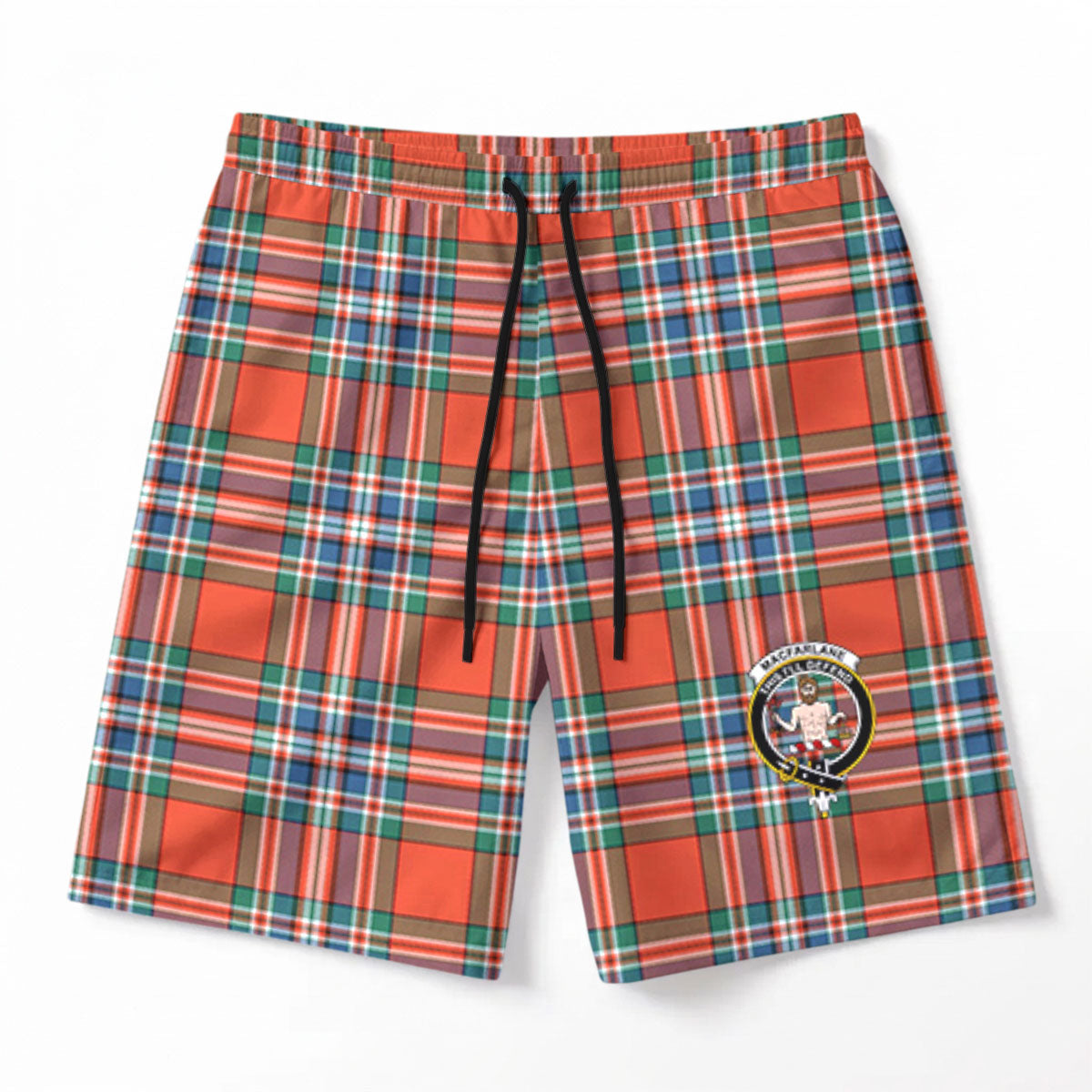 MacFarlane Ancient Tartan Crest Men's Beach Shorts