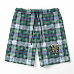 MacKenzie Dress Ancient Tartan Crest Men's Beach Shorts