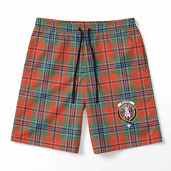 MacLean of Duart Ancient Tartan Crest Men's Beach Shorts