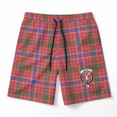 MacRae Ancient Tartan Crest Men's Beach Shorts