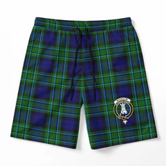 McCallum Modern Tartan Crest Men's Beach Shorts