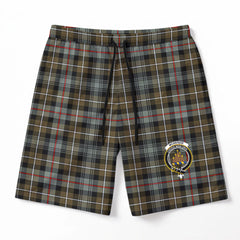 McKenzie Weathered Tartan Crest Men's Beach Shorts
