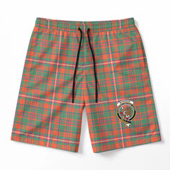 McKinnon Ancient Tartan Crest Men's Beach Shorts