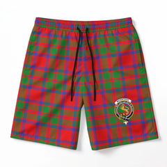 McKintosh Modern Tartan Crest Men's Beach Shorts