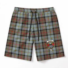 McLeod of Harris Weathered Tartan Crest Men's Beach Shorts