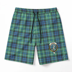 McNeil of Colonsay Ancient Tartan Crest Men's Beach Shorts