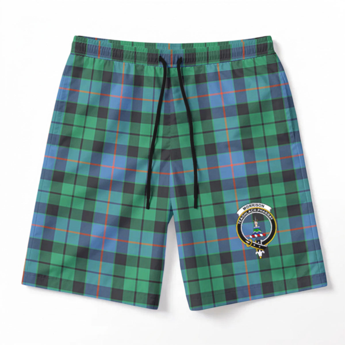 Morrison Ancient Tartan Crest Men's Beach Shorts