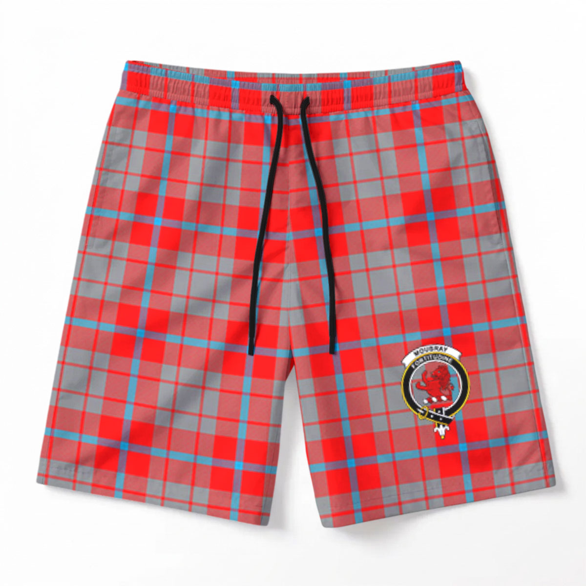 Moubray Tartan Crest Men's Beach Shorts