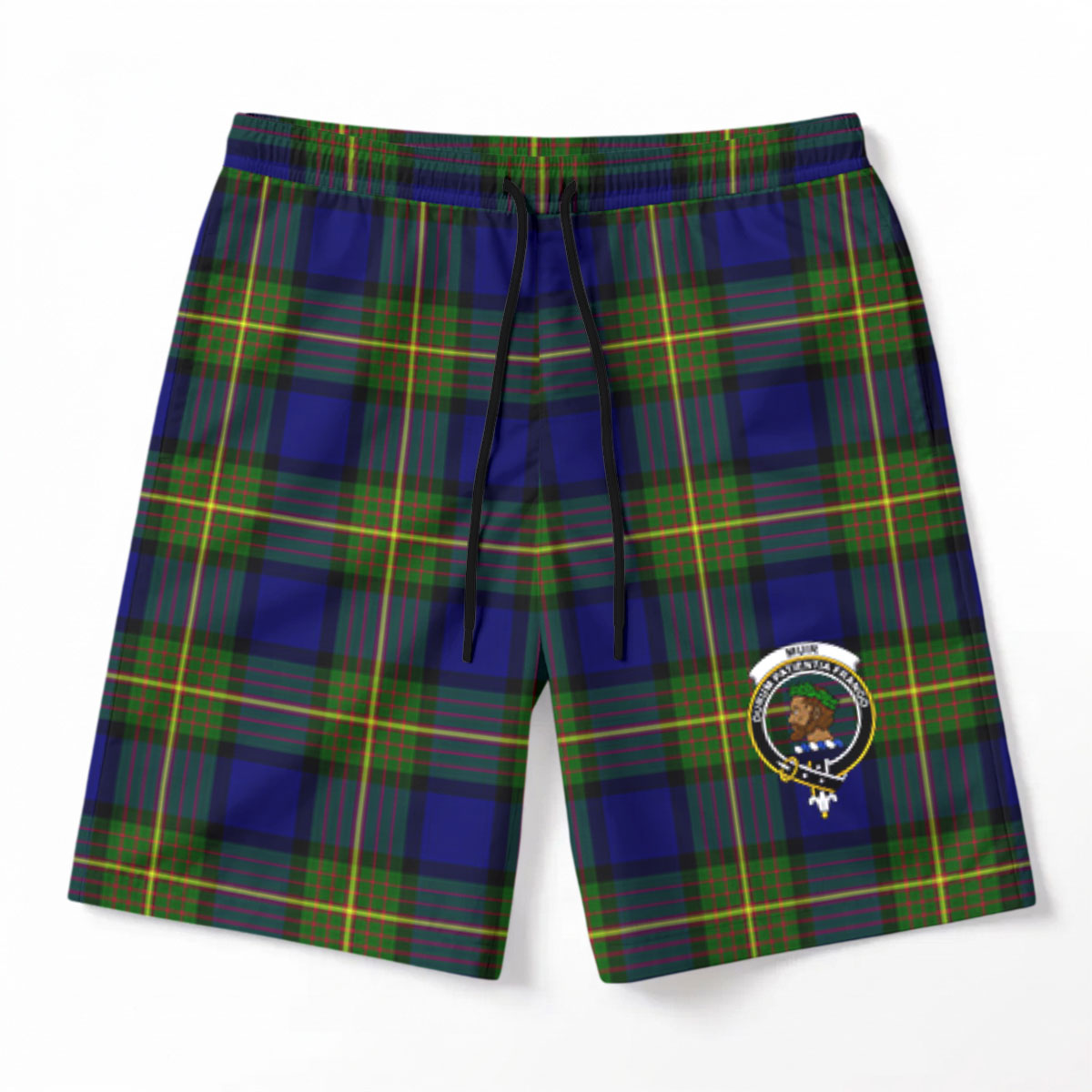 Muir Tartan Crest Men's Beach Shorts
