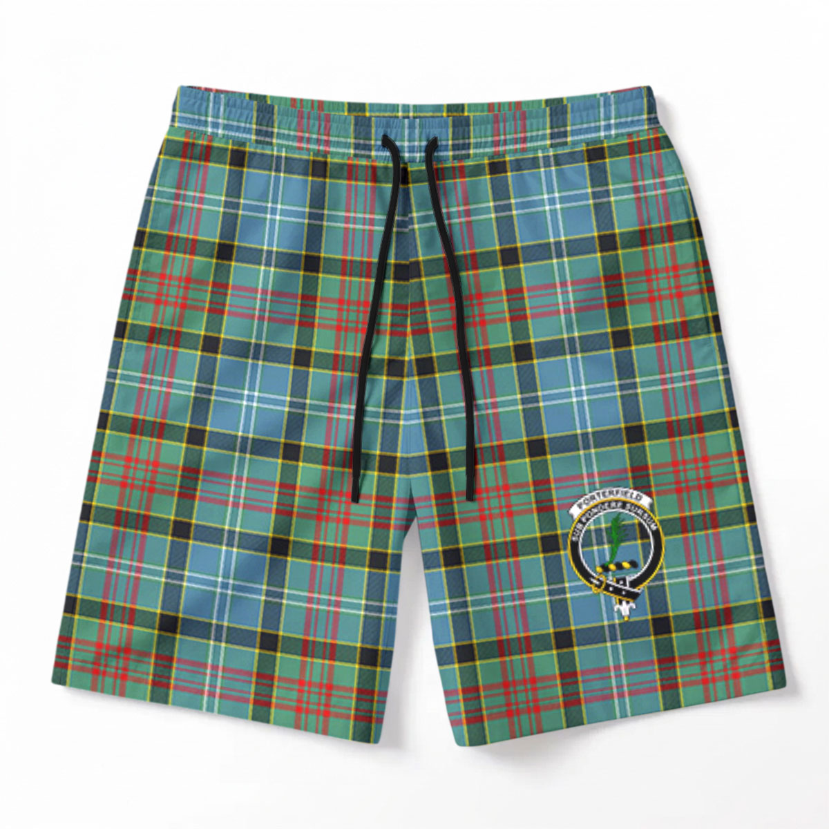 Porterfield Tartan Crest Men's Beach Shorts