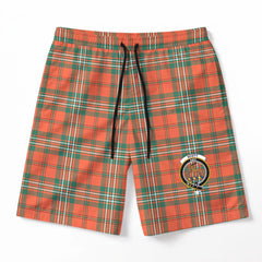 Scott Ancient Tartan Crest Men's Beach Shorts