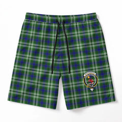 Spottiswood Tartan Crest Men's Beach Shorts
