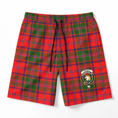 Stewart of Appin Modern Tartan Crest Men's Beach Shorts