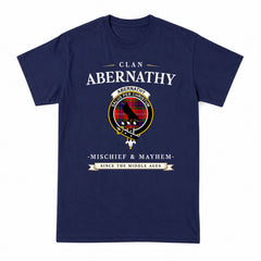 Abernathy Tartan Crest Mischief and Mayhem T-shirt
