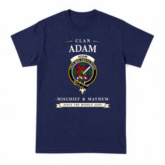 Adam Tartan Crest Mischief and Mayhem T-shirt