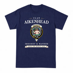 Aikenhead Tartan Crest Mischief and Mayhem T-shirt