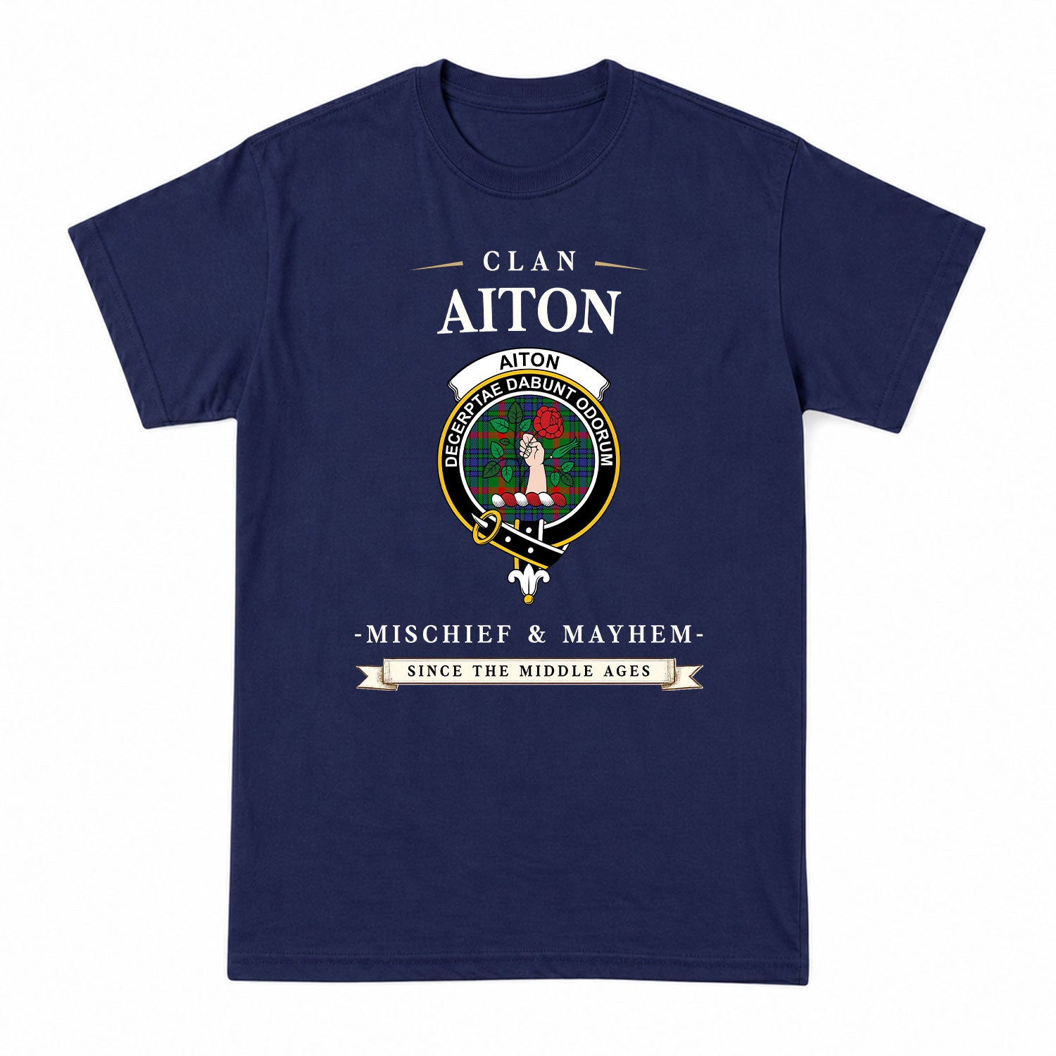Aiton Tartan Crest Mischief and Mayhem T-shirt