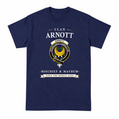 Arnott Tartan Crest Mischief and Mayhem T-shirt