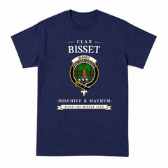 Bisset Tartan Crest Mischief and Mayhem T-shirt