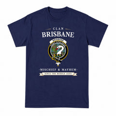 Brisbane Tartan Crest Mischief and Mayhem T-shirt