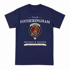Fotheringham Tartan Crest Mischief and Mayhem T-shirt