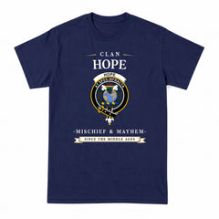 Hope Tartan Crest Mischief and Mayhem T-shirt