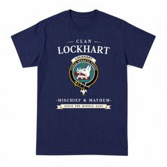 Lockhart Tartan Crest Mischief and Mayhem T-shirt