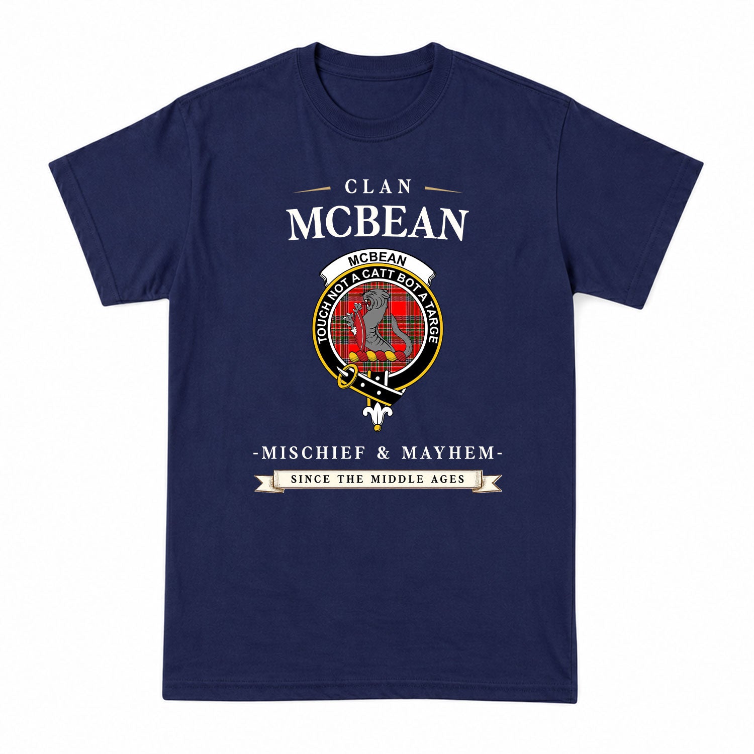 McBean Tartan Crest Mischief and Mayhem T-shirt