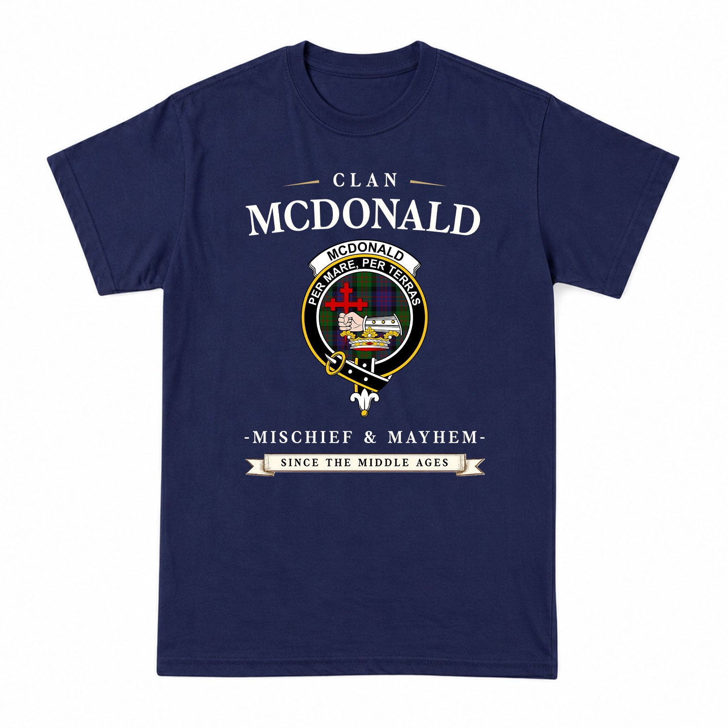McDonald Tartan Crest Mischief and Mayhem T-shirt