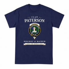 Paterson Tartan Crest Mischief and Mayhem T-shirt