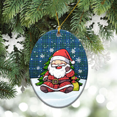 Matheson Hunting Ancient Tartan Christmas Ceramic Ornament - Scottish Santa Style