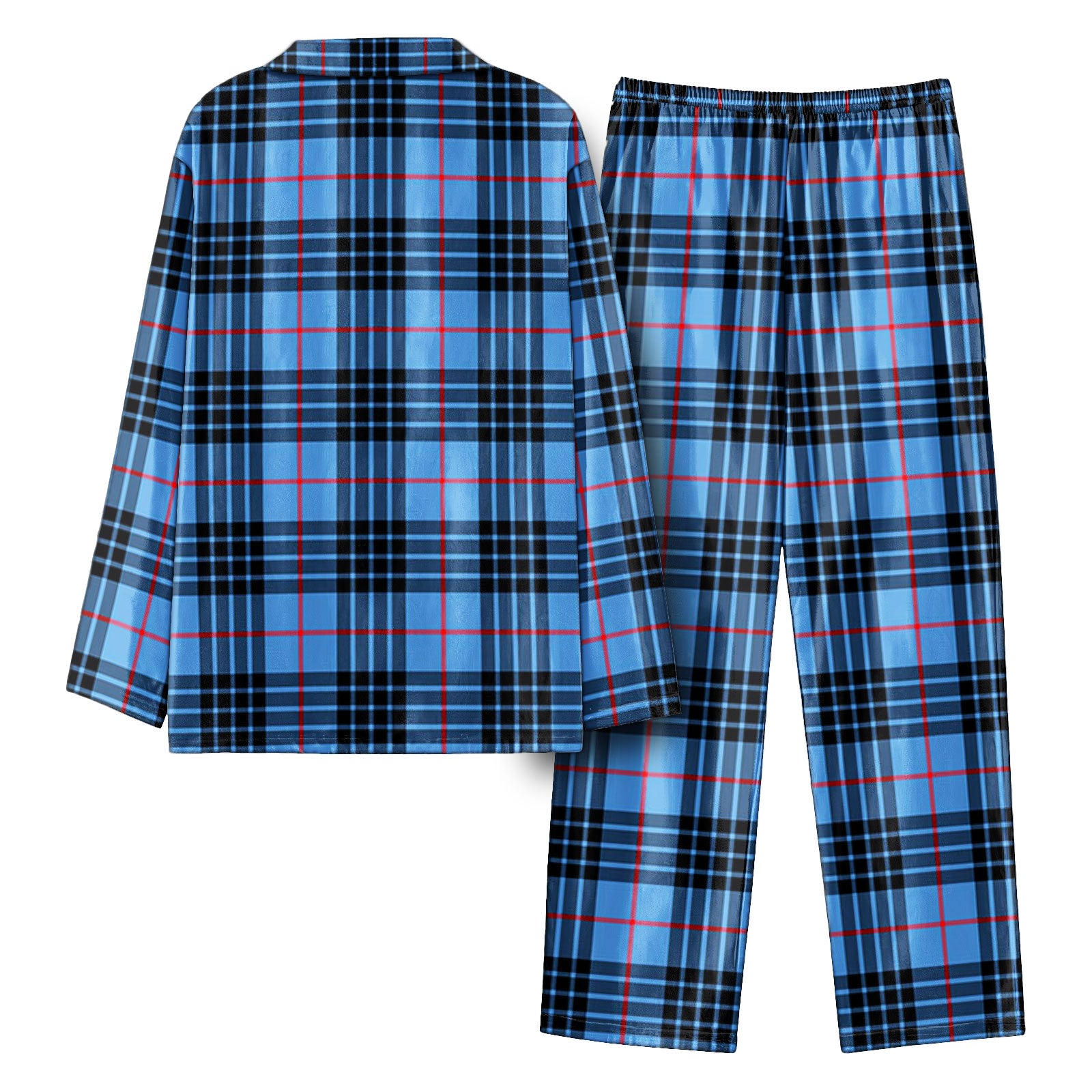 McKay Blue Tartan Pajama Set