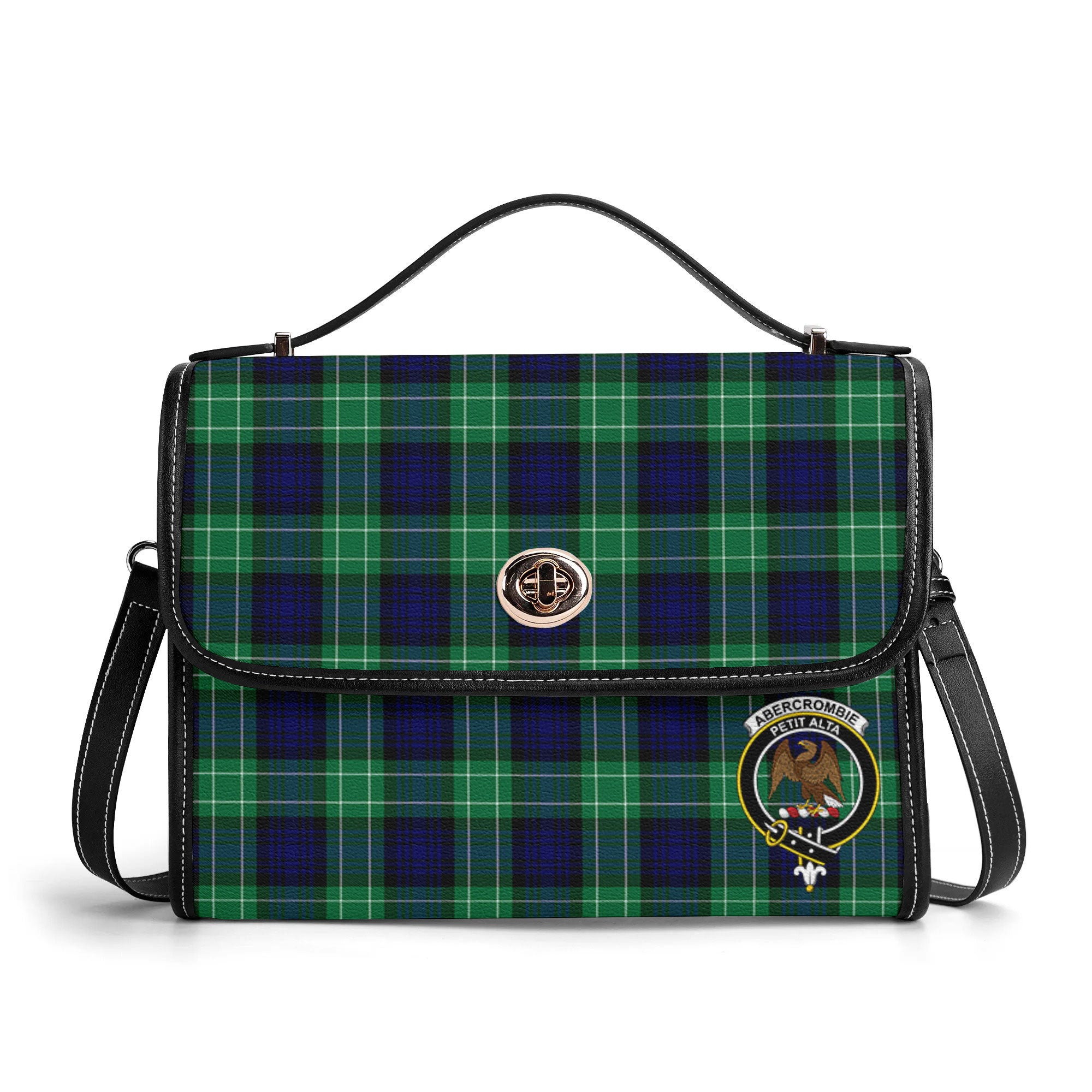 Abercrombie Tartan Crest Satchel Bag