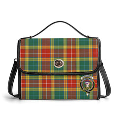 Buchanan Old Sett Tartan Crest Satchel Bag
